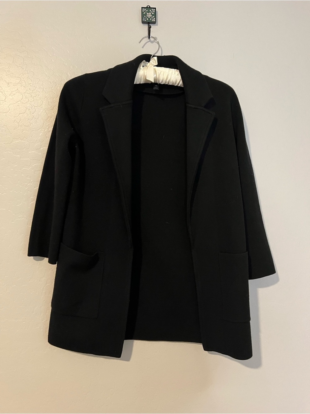 J. Crew Black Open-Front Blazer Jacket